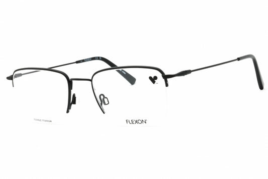 Flexon FLEXON H6041-001 eyeglasses in black frame with clear lenses