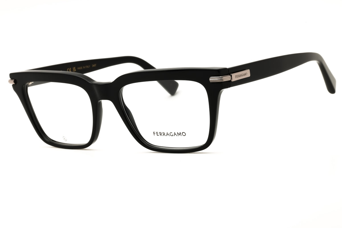 Salvatore Ferragamo SF3014-001 BLACK Rectangular Eyeglasses 55mm Eyeglasses