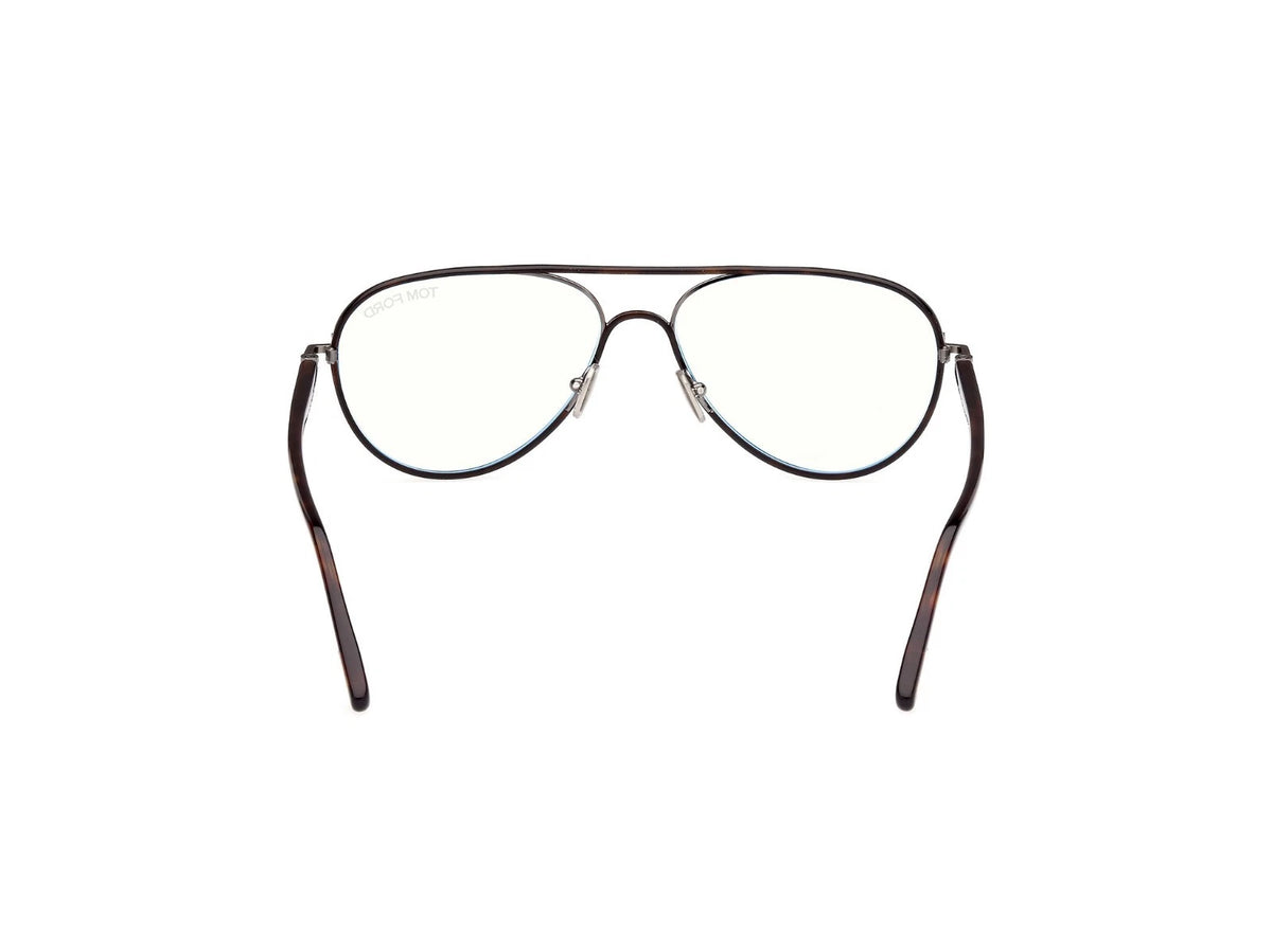 Tom Ford FT5897-B 052 Brown Rectangle Eyeglasses 57mm Eyeglasses