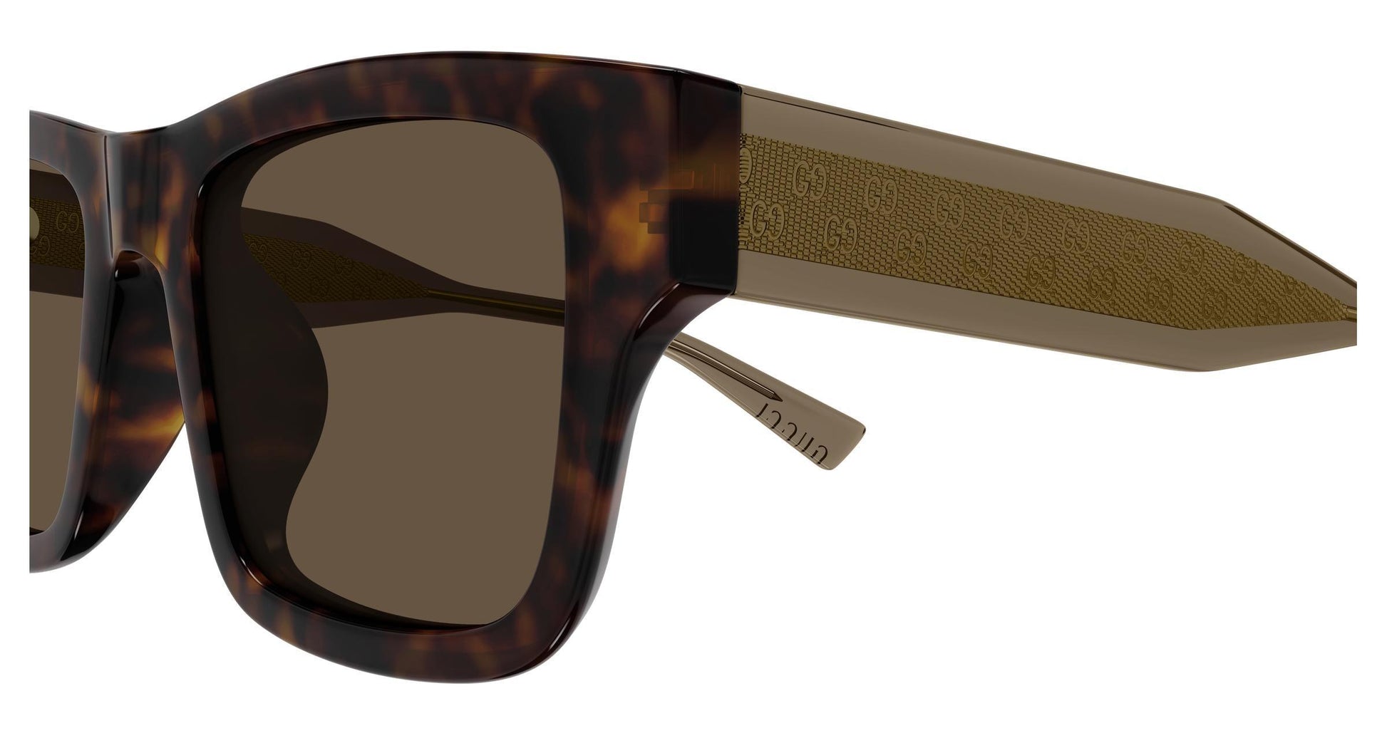Gucci GG2072SA-003 sunglasses in brown frame with havana brown brown lenses