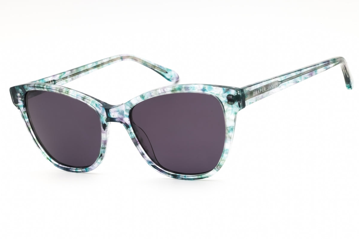 Draper James DJ7042-316 TEAL FLORAL Cat eye Sunglasses 55mm Sunglasses
