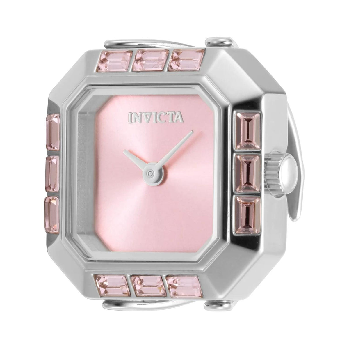 Invicta 49581 watch with pink dial and stainless steel band