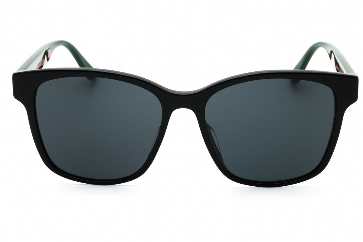 Gucci GG0417SK-001 BLACK-MULTICOLOR-GREY Rectangular Sunglasses 56mm Sunglasses