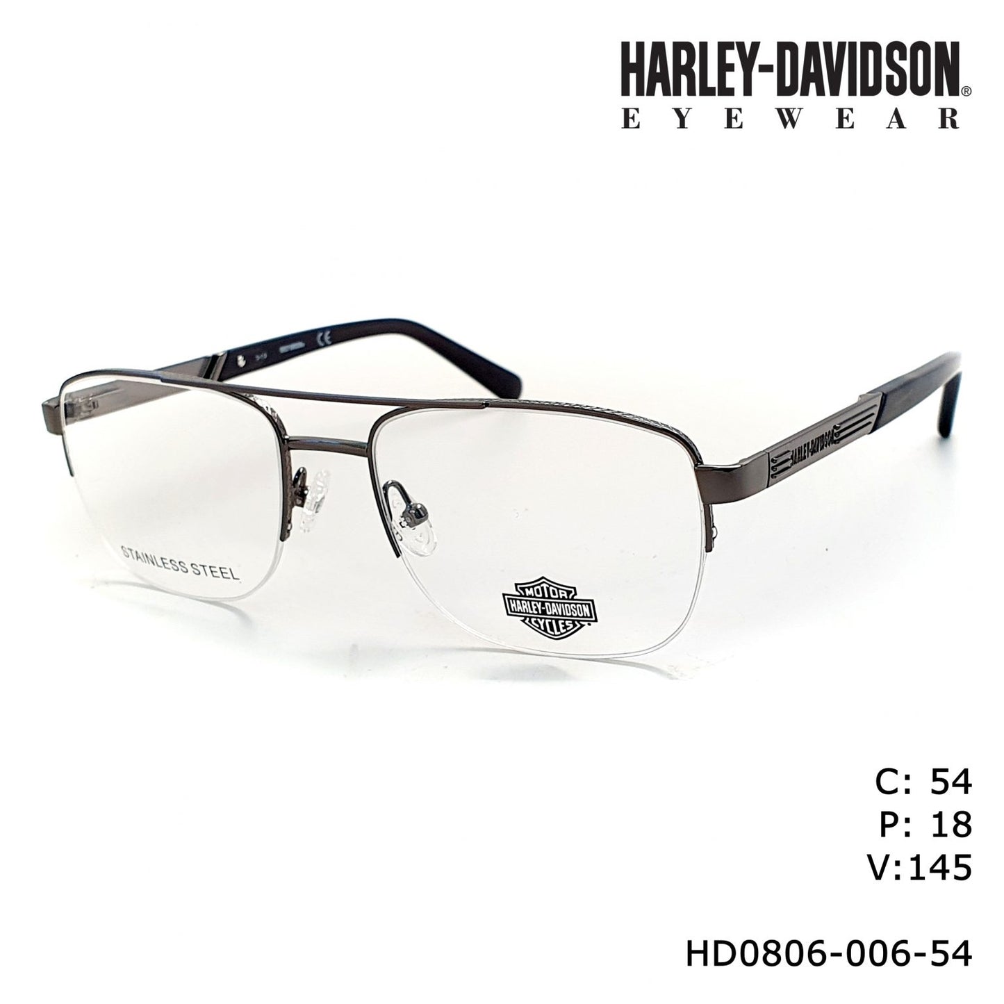 Harley Davidson HD0806-006-54 54mm New Eyeglasses
