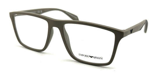Emporio Armani EMPORIO ARMANY EA 3230 5437 Matte Black / Green  Eyeglasses 55mm