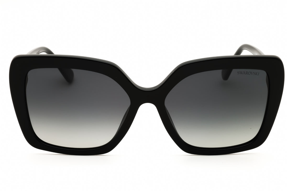 Swarovski SK6049-1001T3 Shiny Black Oversized Sunglasses 57mm