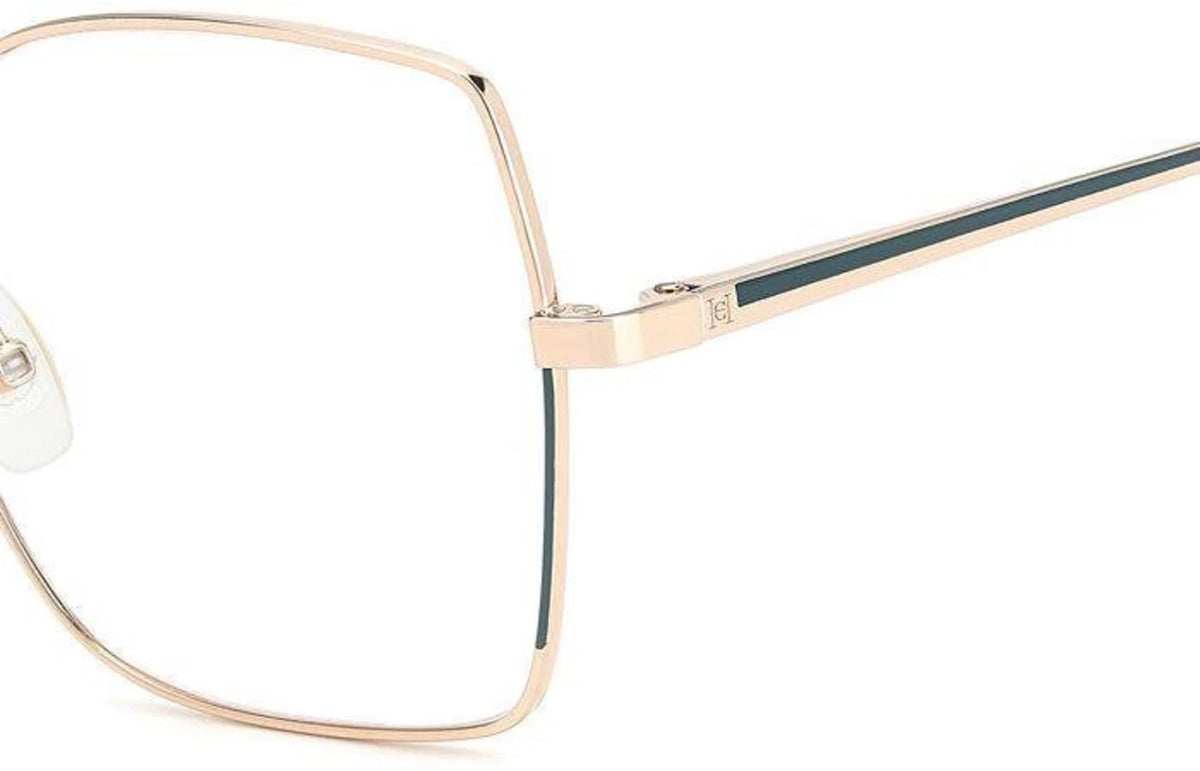 Carolina Herrera HER0206-PEF-55 Gold Green Rectangle Eyeglasses 55mm Eyeglasses