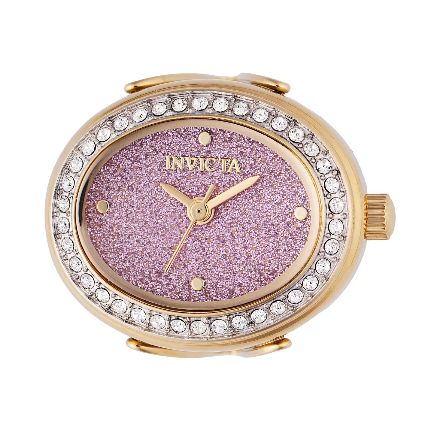 Invicta 49600 watch with pink dial and stainless steel band