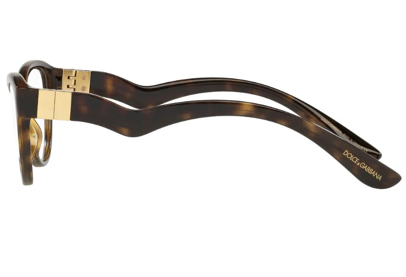 Dolce Gabbana 0DG5079-502-53 Havana Square EYEGLASSES 53mm Eyeglasses