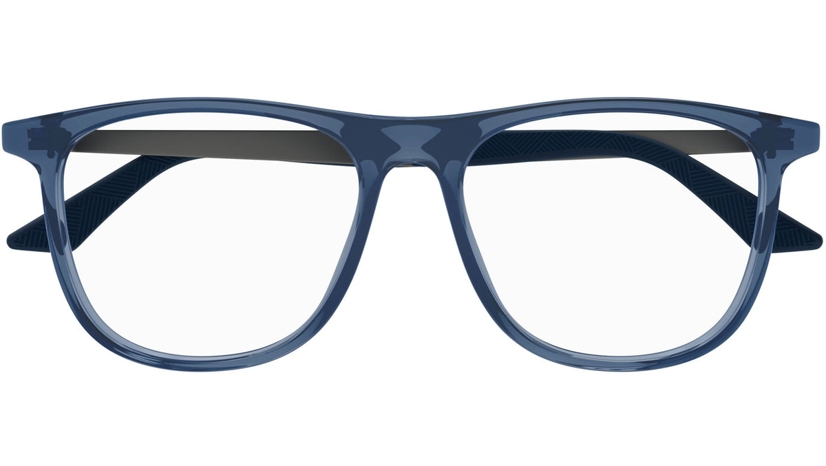 Mont Blanc MB0332o-003 eyeglasses in grey frame with clear lenses