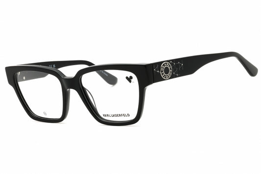 Karl Lagerfeld KL6112R-001 eyeglasses in black frame with clear demo lenses