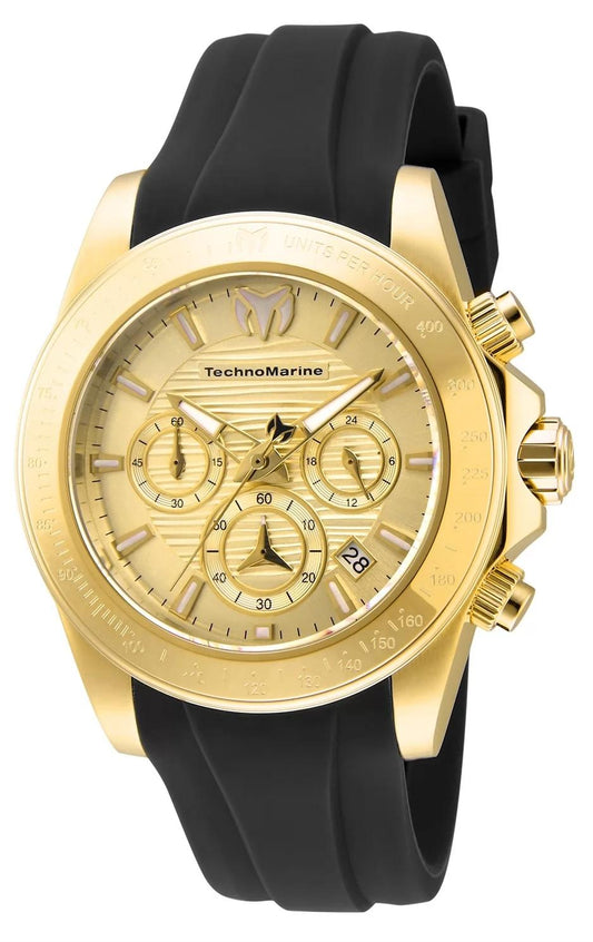 TechnoMarine TM-219034 TM-219034 Watch - Gold Dial Stainless Steel Band