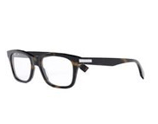 Fendi FE50060I-53052 eyeglasses in crystal / white gold frame with clear lenses