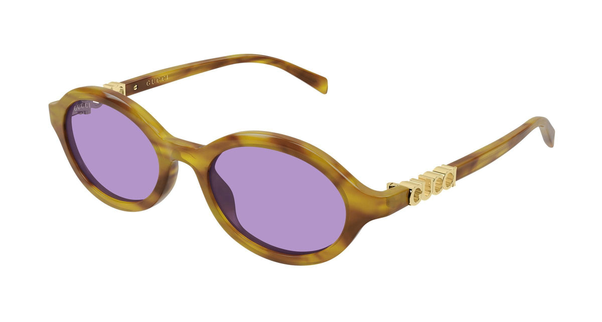 Gucci GG2153S-004 sunglasses in havana frame with violet lenses