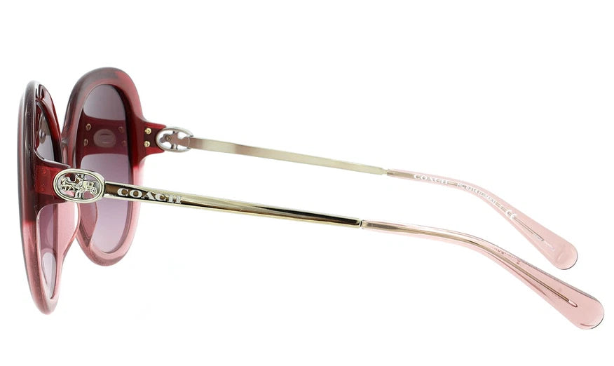 Coach 0HC8314-55518H-59 Burgundy Rectangle Sunglasses