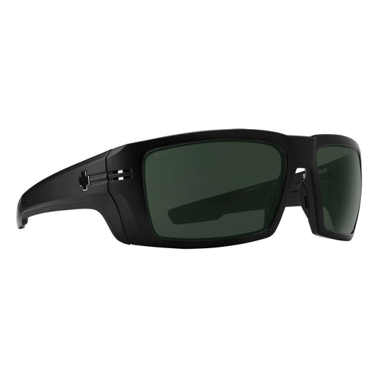 Spy REBAR ANSI- Matte Black/Happy Gray Green 62mm New Sunglasses