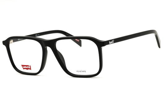 Levis LV 1035-0807 00 BLACK Rectangular Eyeglasses 54mm