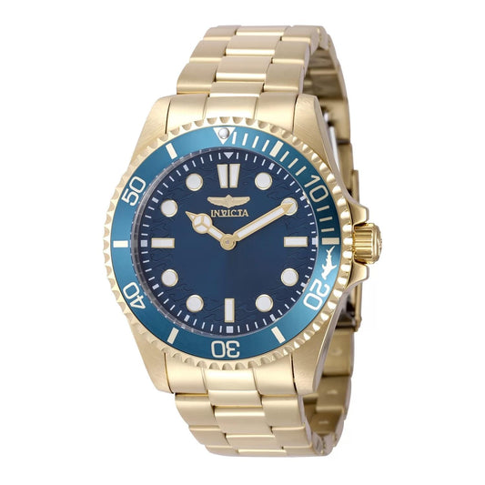 Invicta 49699 watch with blue dial and stainless steel band