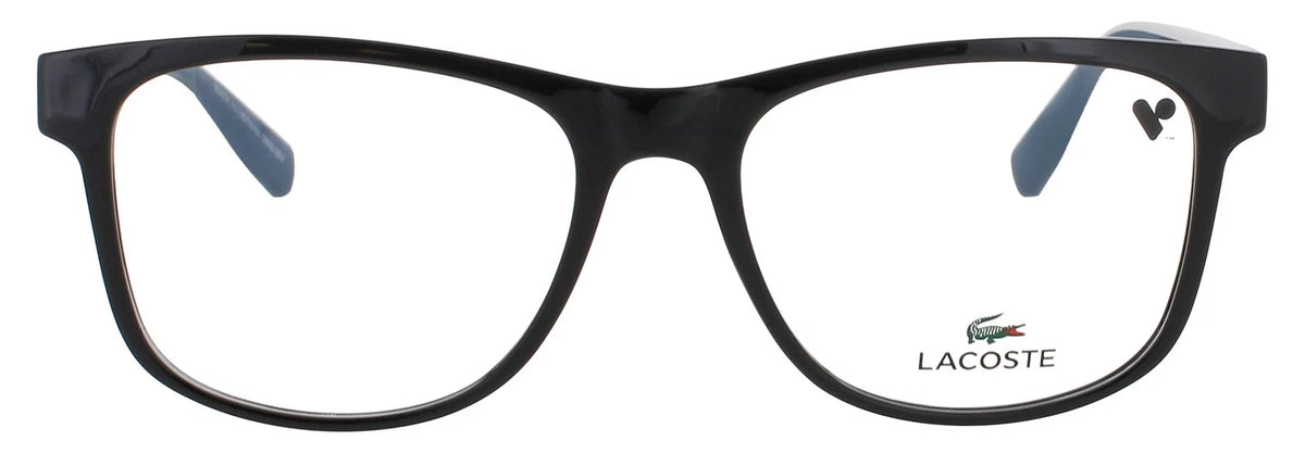 Lacoste L4004 001 Black Rectangle Eyeglasses 53mm Eyeglasses