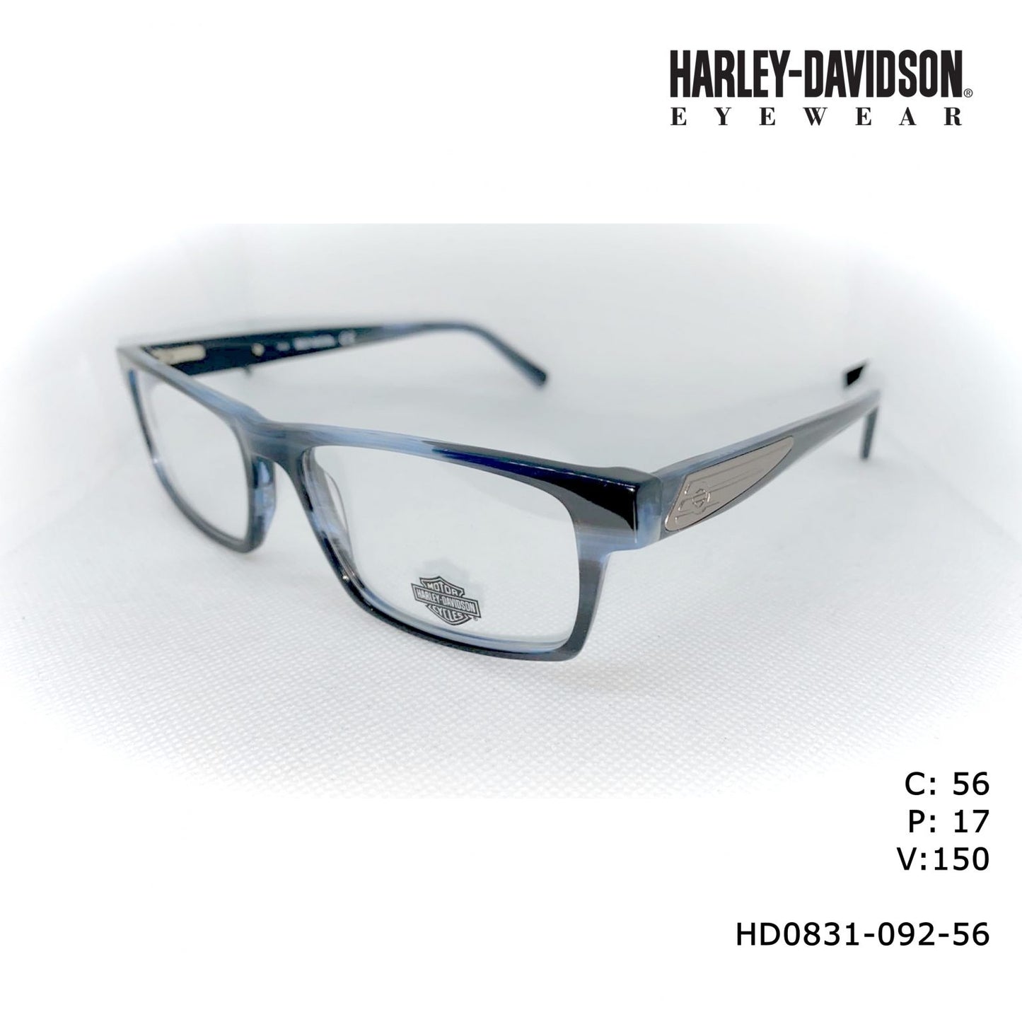 Harley Davidson HD0831-092-56 56mm New Eyeglasses