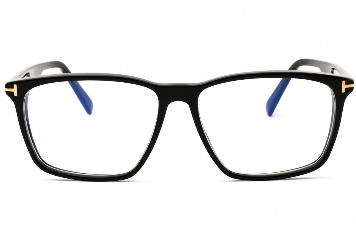 Tom Ford FT5959-B-1 shiny black Rectangular Eyeglasses 56mm Eyeglasses