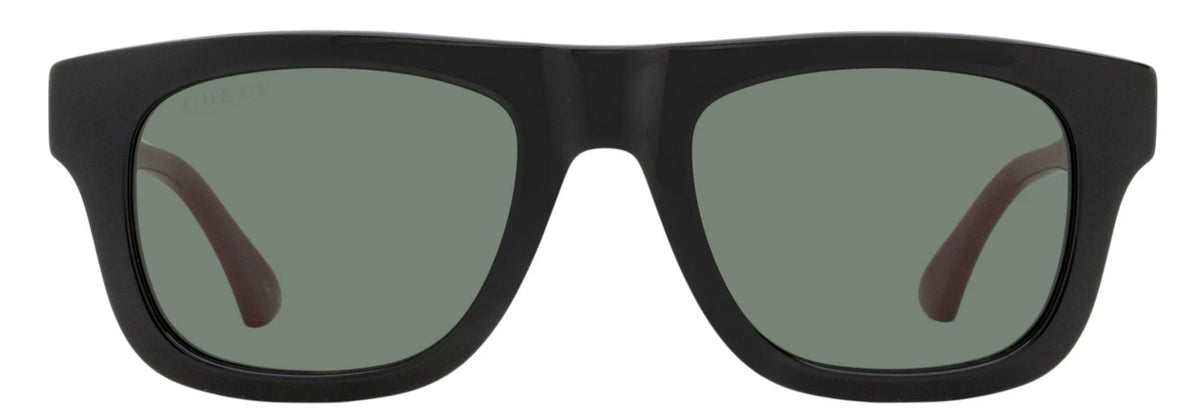 Gucci GG1991S-001 Black Rectangular Sunglasses 52mm Sunglasses