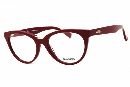 Max Mara MM5132-66 eyeglasses in shiny red frame with clear demo lenses