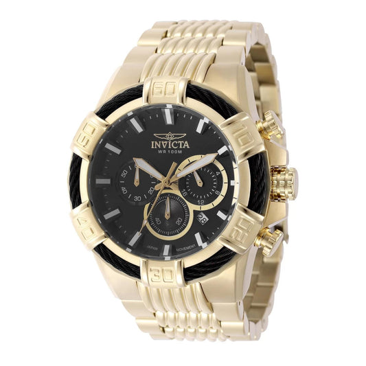 Invicta 49905 watch with black dial and stainless steel band