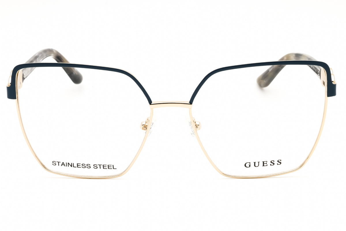 Guess GU50229-085 Blue Rectangle Eyeglasses 57mm Eyeglasses