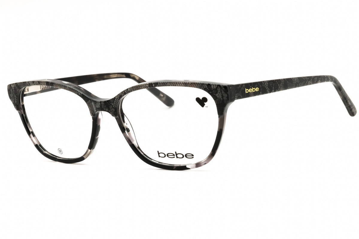 Bebe BB5220-001 JET LACE Rectangular Eyeglasses 55mm Eyeglasses