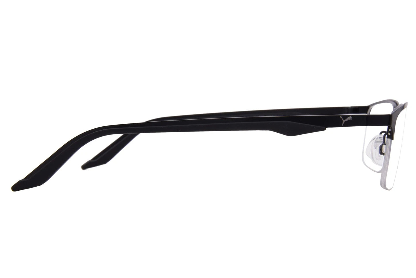 Puma PU0413O-001-56 eyeglasses in black frame with clear lenses
