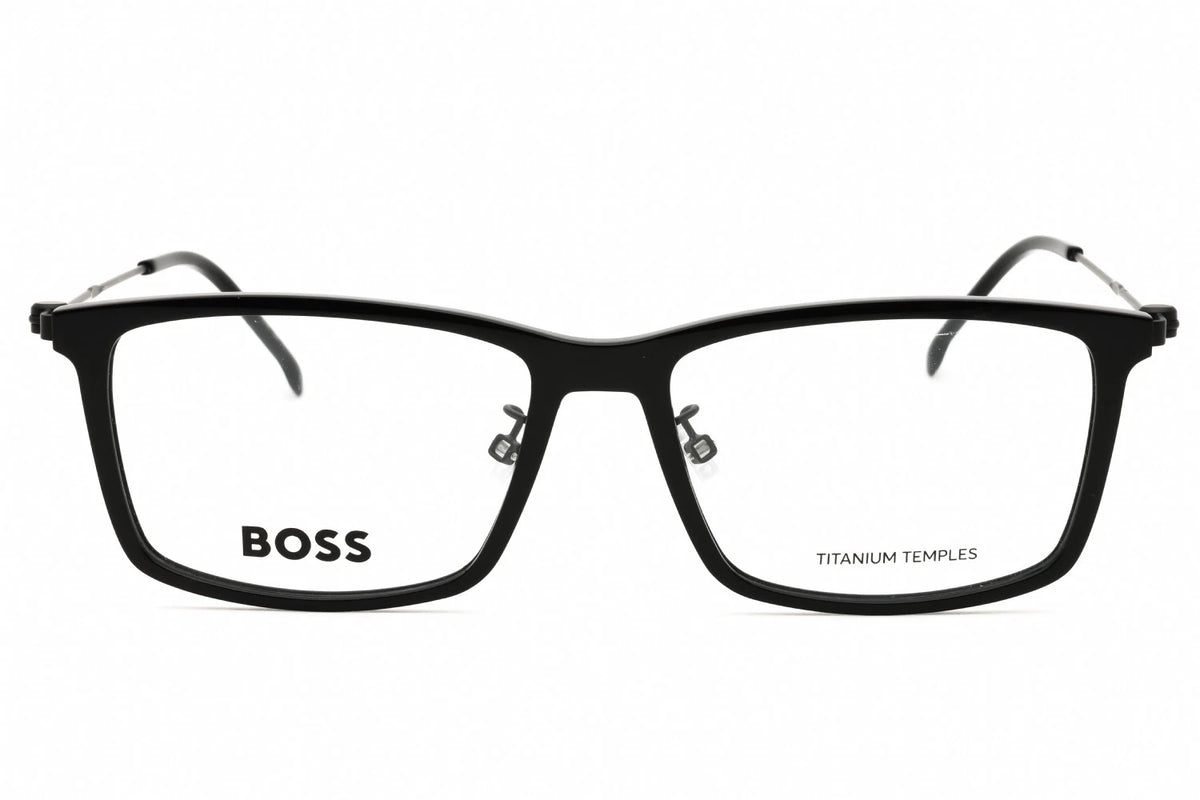 Hugo Boss BOSS1621/F-807-55 Black Rectangle Eyeglasses 55mm Eyeglasses