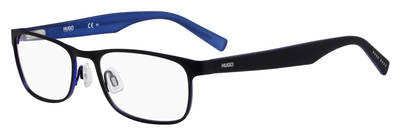 Hugo Boss HG0209-0VK-54 eyeglasses in black blue frame with clear lenses
