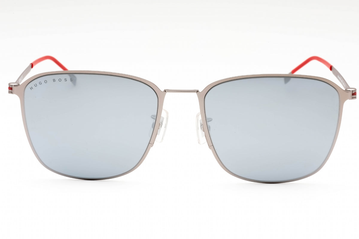 Hugo Boss BOSS 1405/F/SK-0R81 DC MT RUTHENIUM Rectangular Sunglasses 59mm