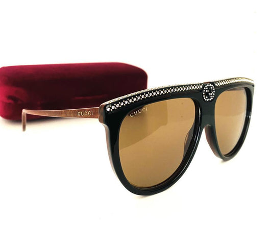 Gucci GG0732S-005-61 Blue Full Rim Sunglasses 61mm