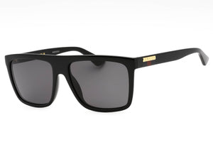 Gucci GG0748S-001 Black Rectangular Sunglasses 59mm