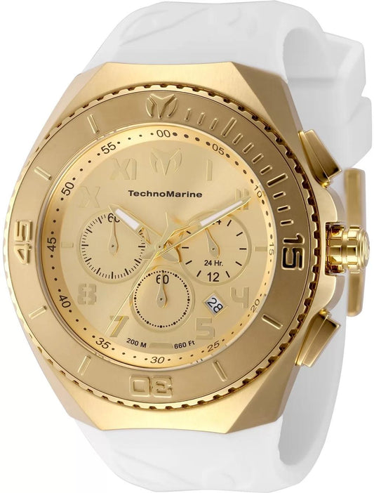 TechnoMarine TM-225006 TM-225006 Watch - Gold Dial Silicone Band