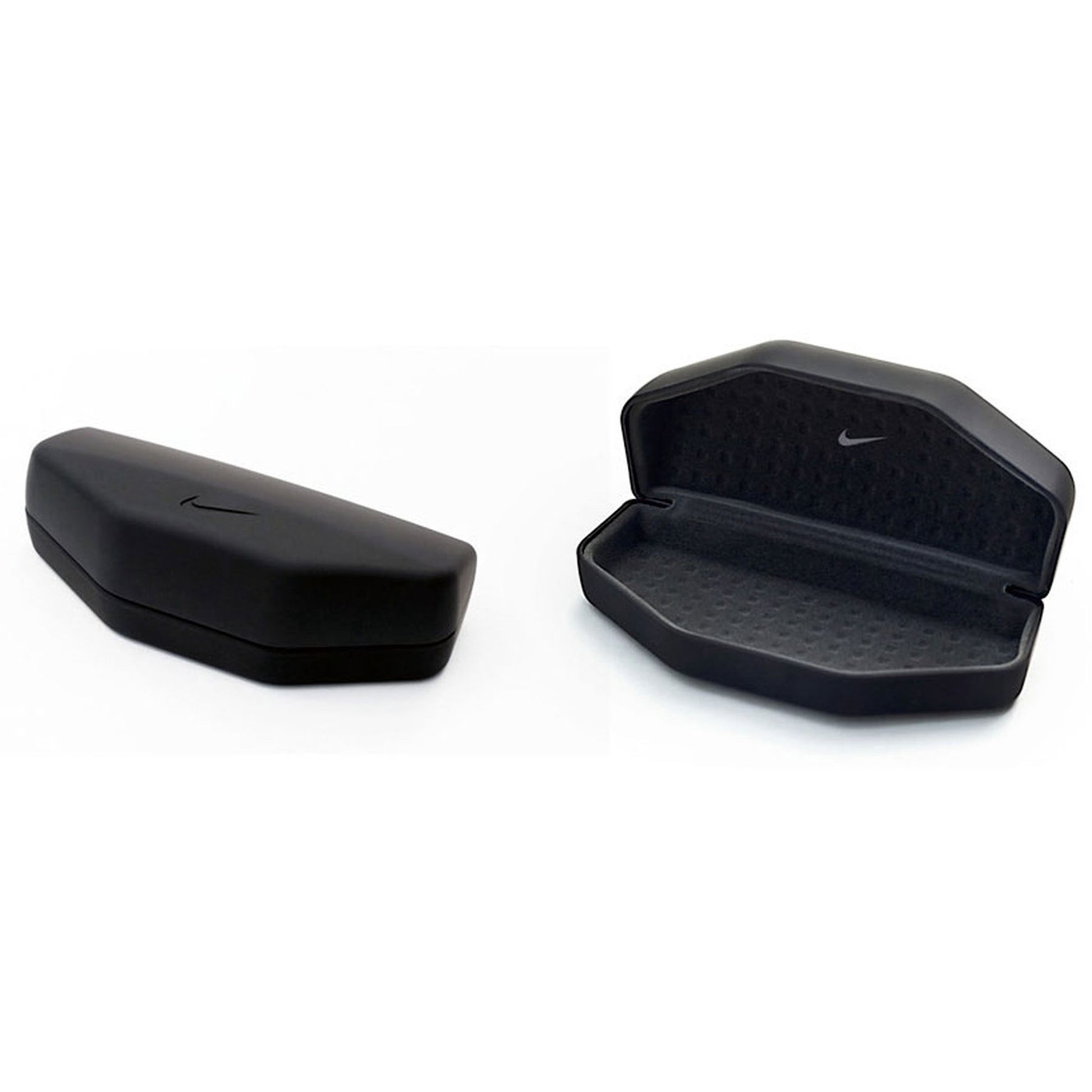 Nike 8097-(001) eyeglasses in satin black frame with clear lenses