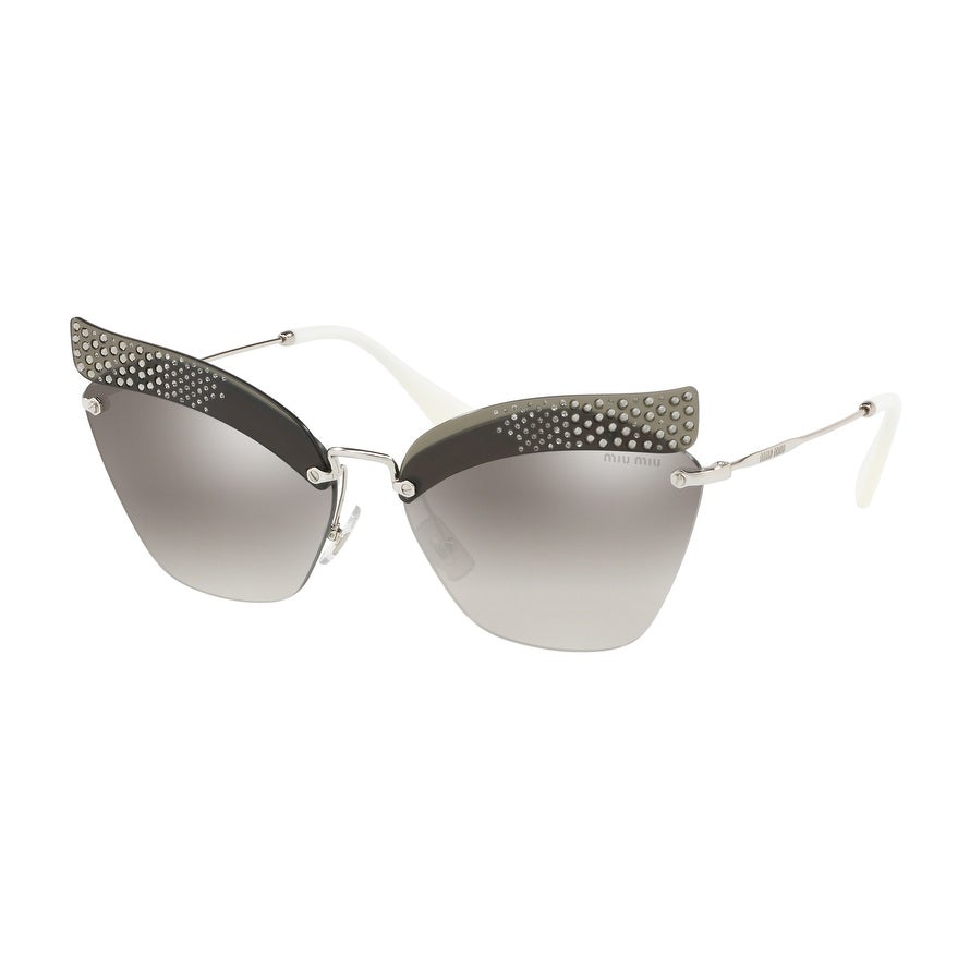 Miu Miu MU56TS-KJH5O0-63 TRANSPARENT GREY   63mm Sunglasses