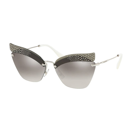 Miu Miu MU56TS-KJH5O0-63 TRANSPARENT GREY   63mm Sunglasses