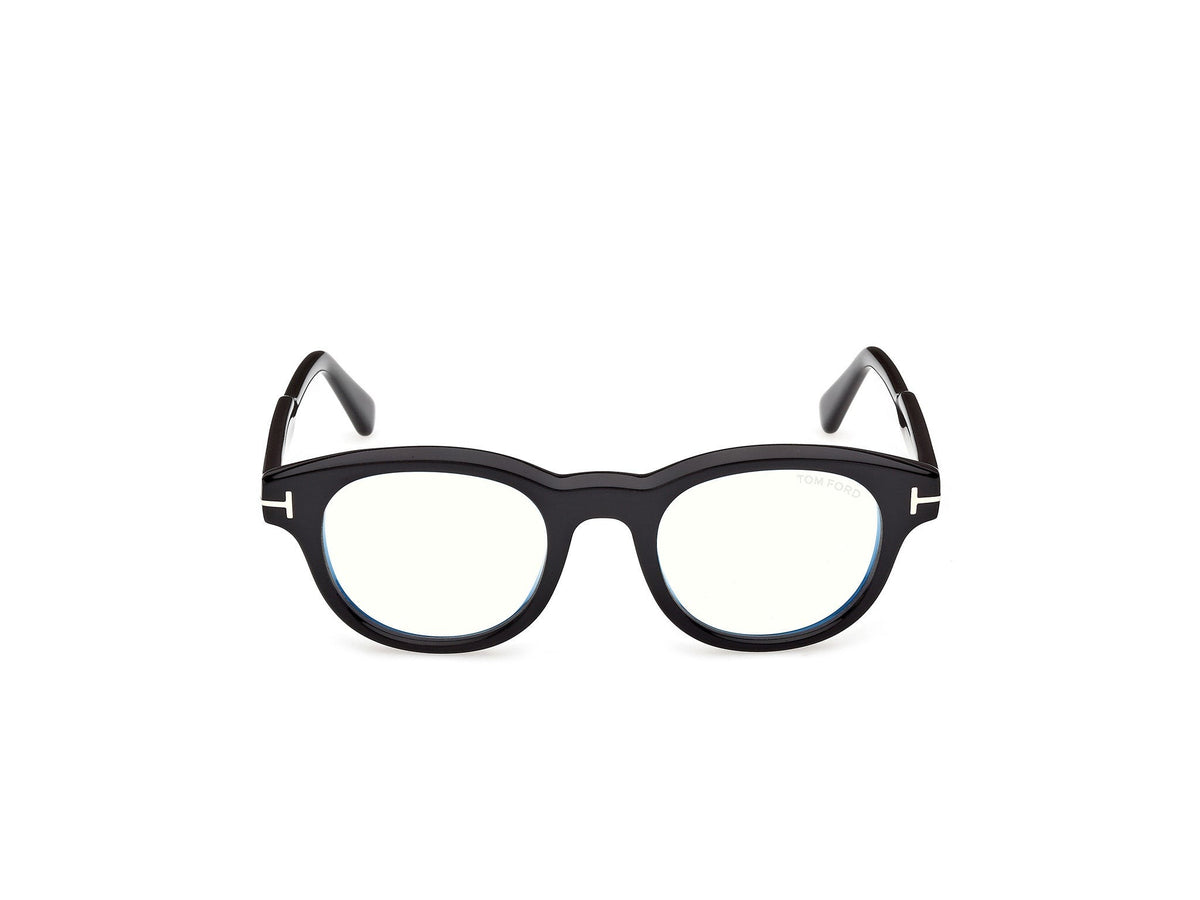 Tom Ford FT6121-B-47001-47 Shiny Black Round  47mm Eyeglasses