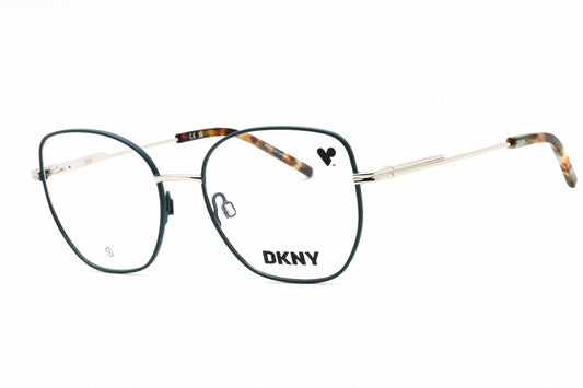 Eyeglasses DK1034-440 eyeglasses in teal silver frame with clear lenses