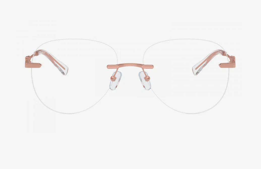 Michael Kors 0MK3077-1108-56 Rose Gold Round EYEGLASSES 56mm Eyeglasses