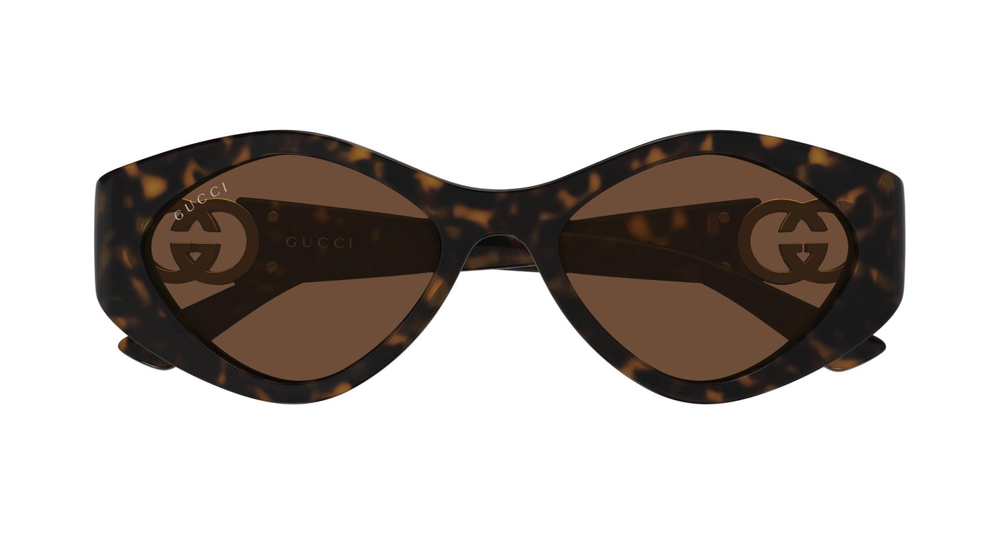 Gucci GG2121S-003 sunglasses in havana frame with havana brown lenses