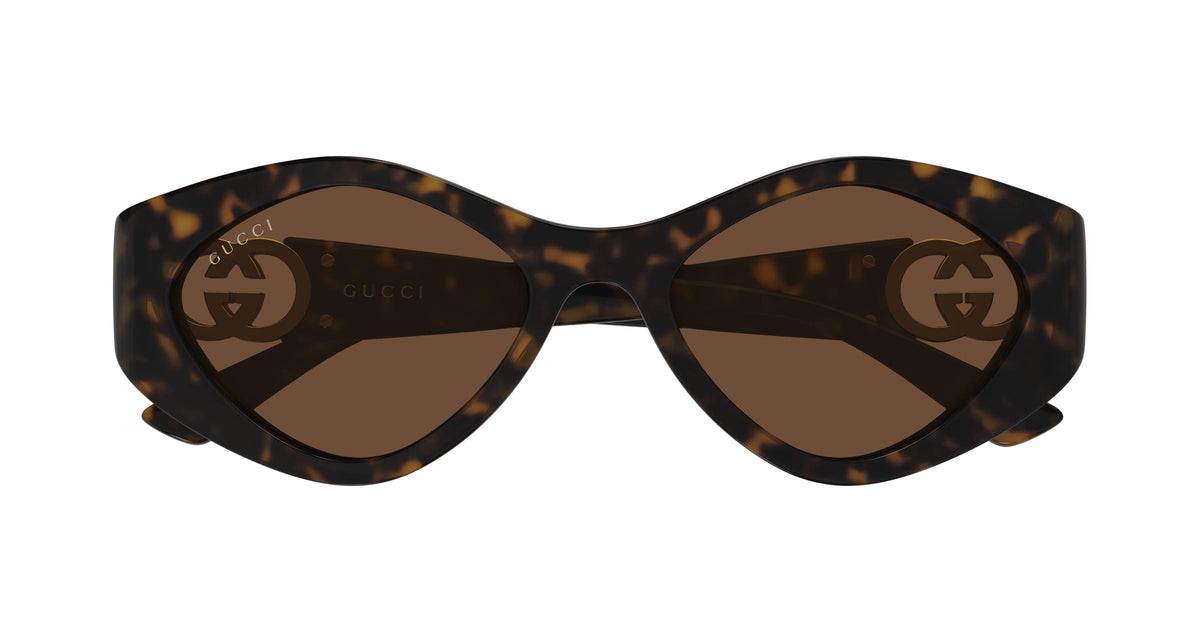 Gucci GG2121S-003 sunglasses in havana frame with havana brown lenses