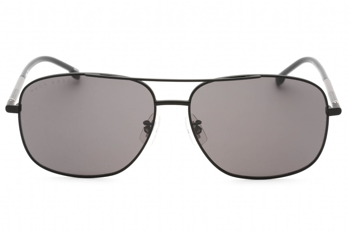 Hugo Boss BOSS 1177/F/S-0TI7 IR MTBLKRUT Oval Sunglasses 63mm