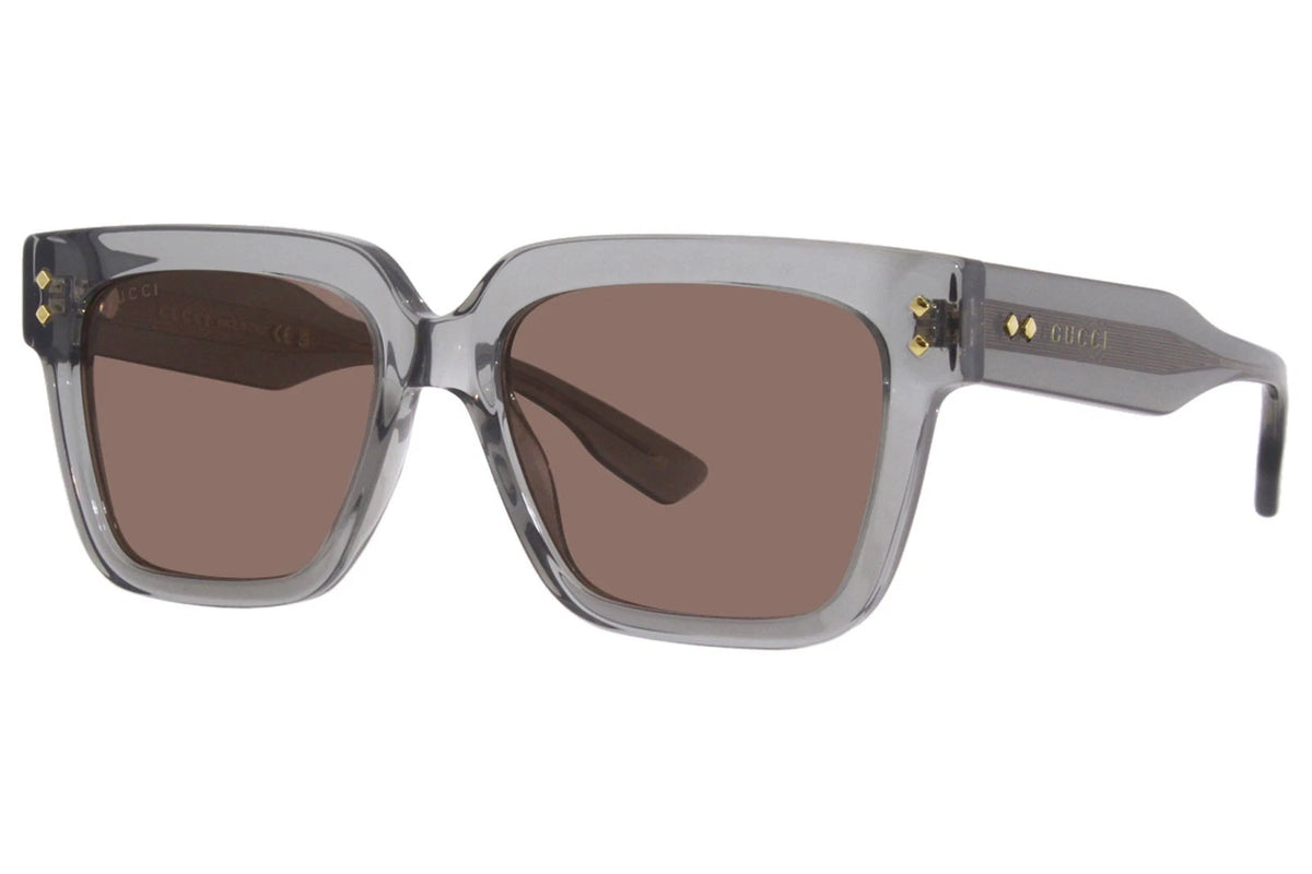 Gucci GG1084S-004 Grey Rectangular Sunglasses 54mm Sunglasses