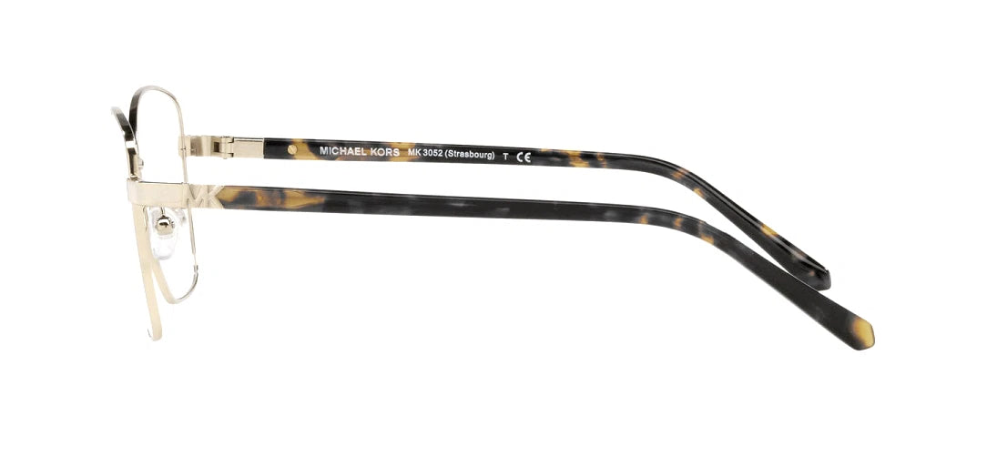 Michael Kors 0MK3052-1014-52 Gold Square EYEGLASSES 52mm Eyeglasses