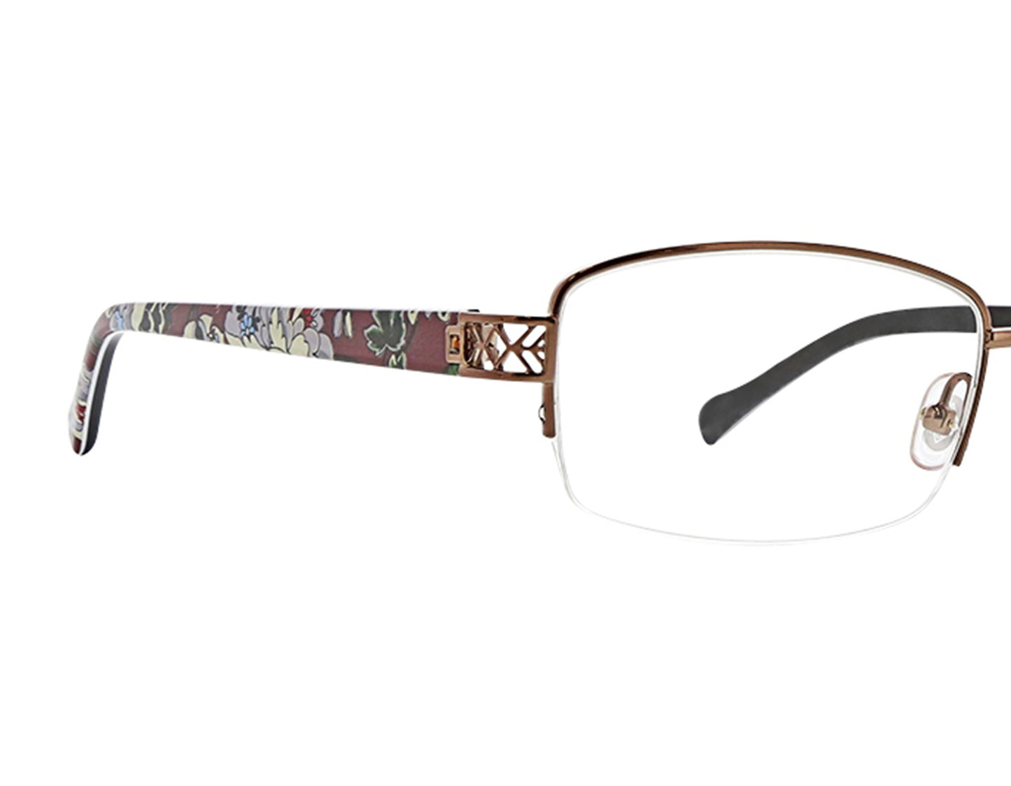 Vera Bradley Diane Bordeaux Blooms 5318 53mm New Eyeglasses