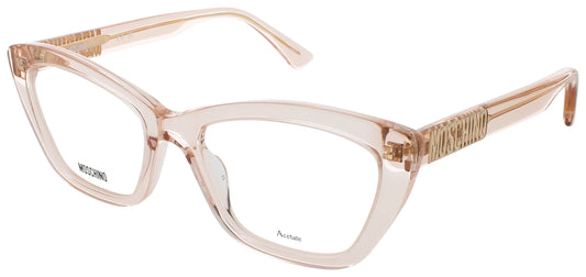 Moschino MOS-629-0FWM-52 eyeglasses in nude frame with demo lenses